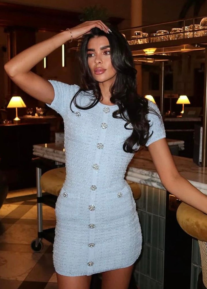 Vestido tweed