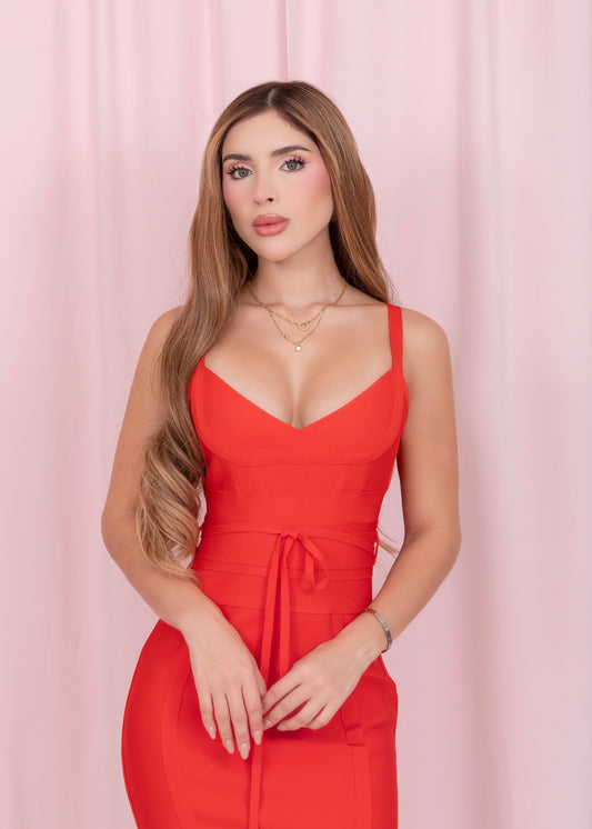 Vestido “BANDAGE” rojo