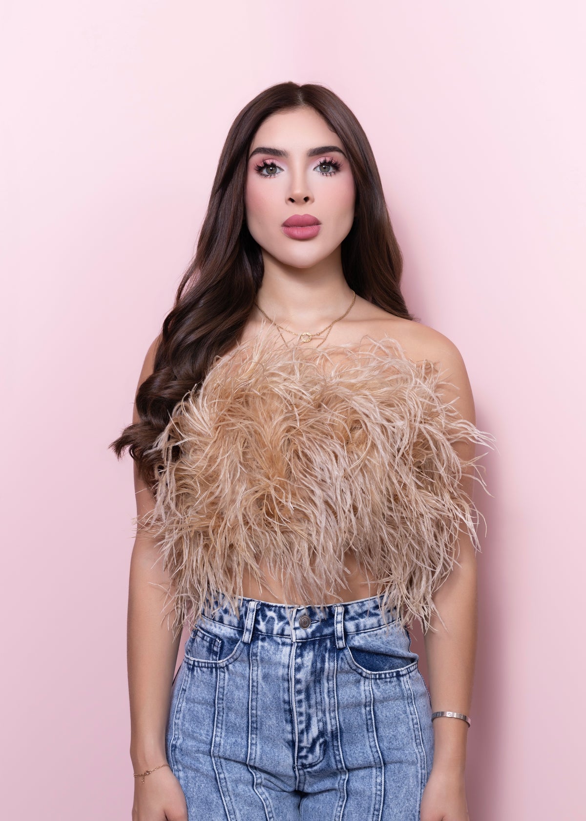“KIRA” feather top