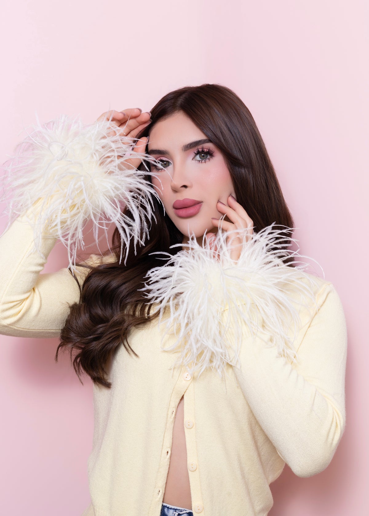 Feather cardigan