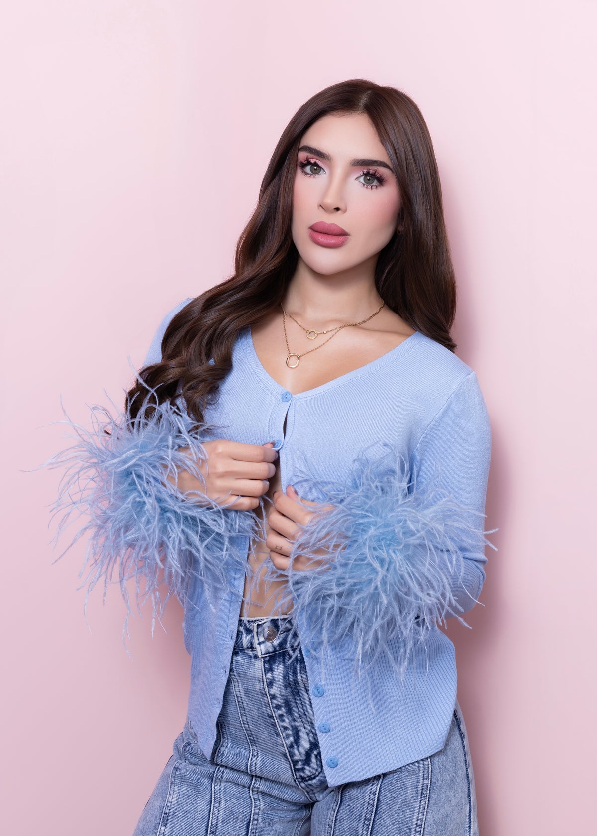 Feather cardigan