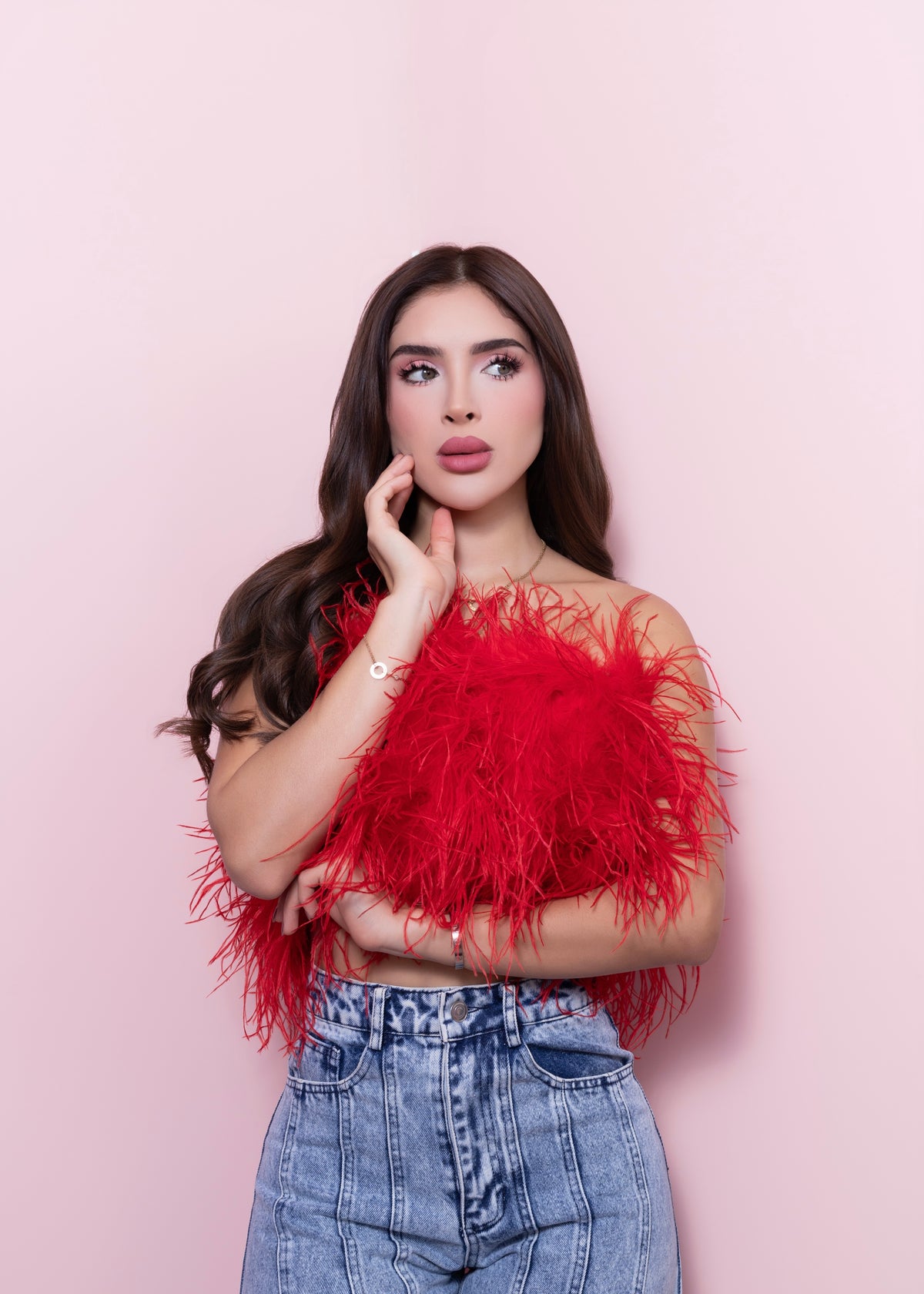 “KIRA” feather top