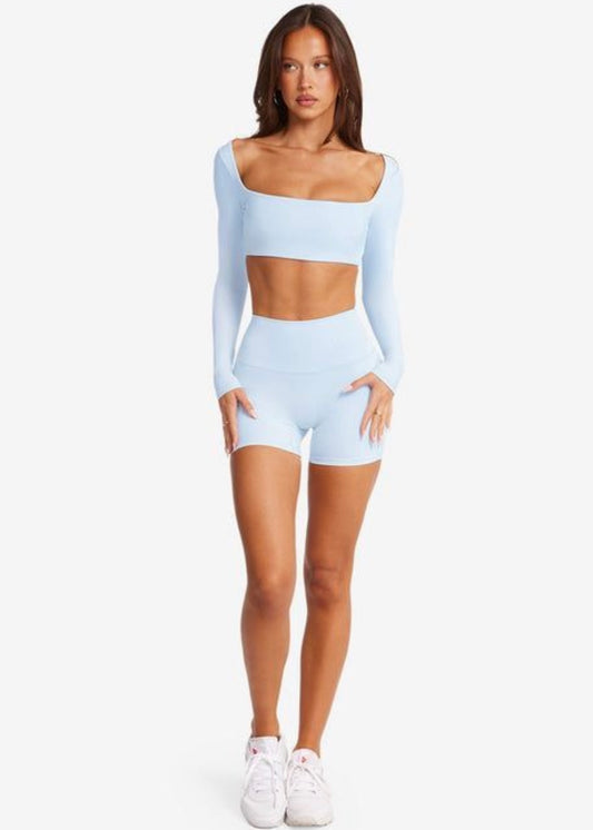 Conjunto “CHELSEY” short baby blue