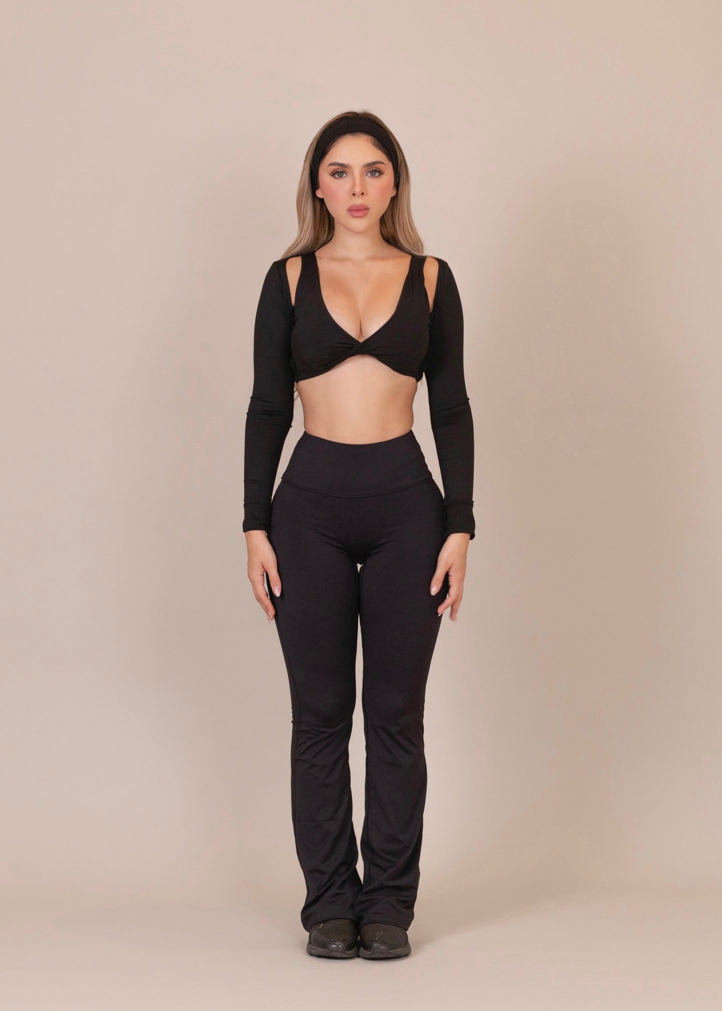 Twist long sleeve top