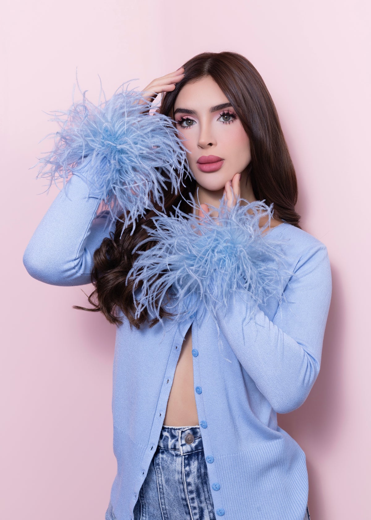 Feather cardigan