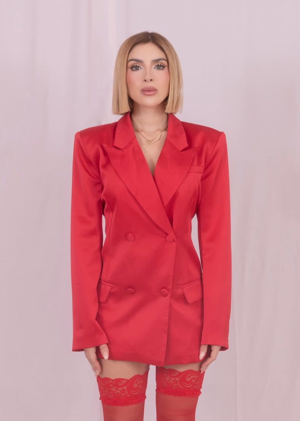 Blazer satinado RED