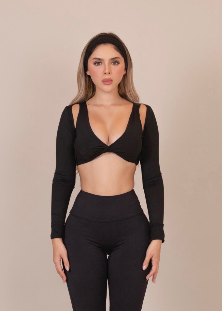 Twist long sleeve top