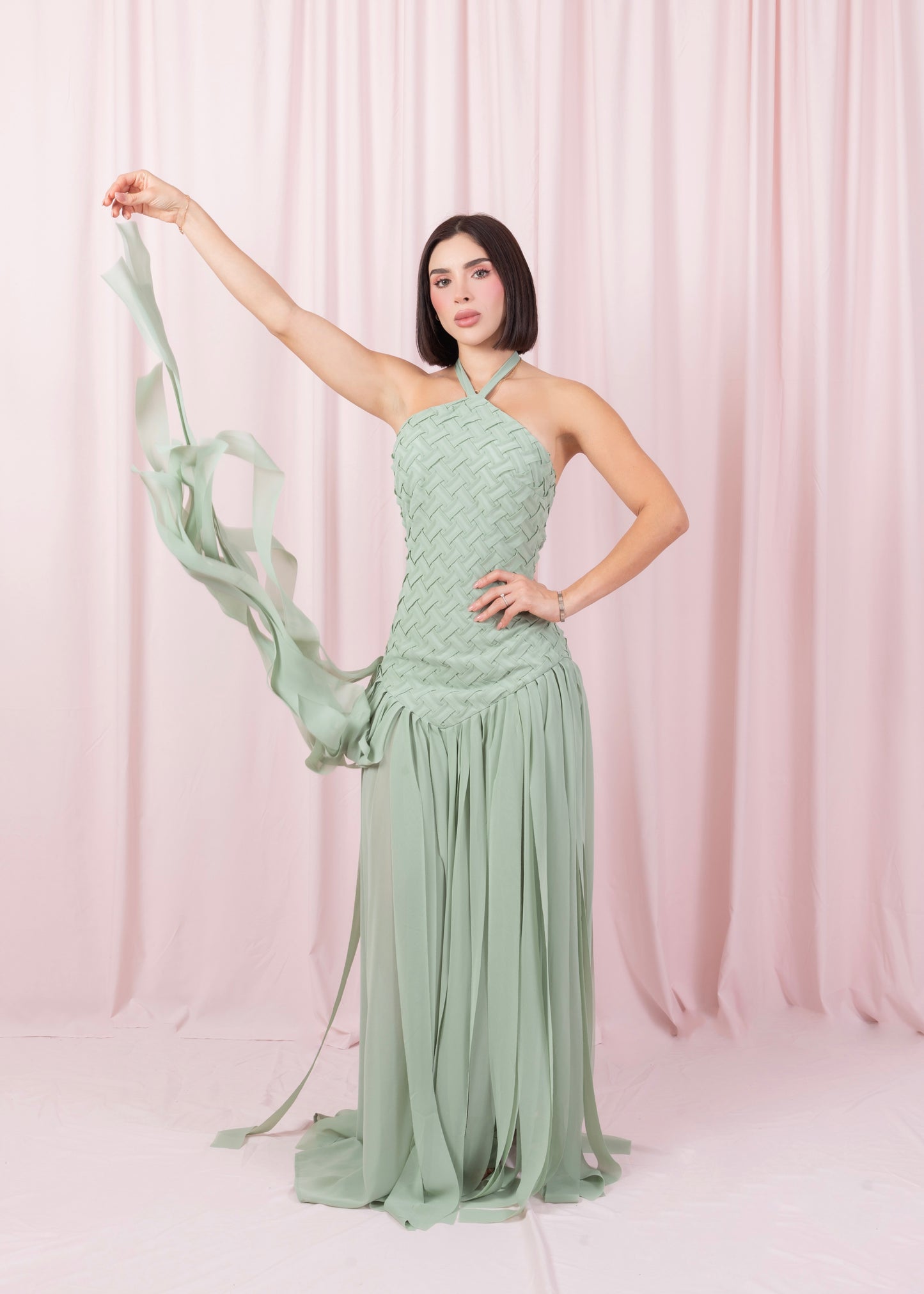 Vestido halter “JADE”