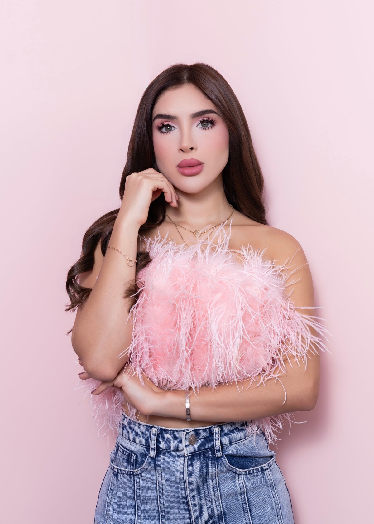 “KIRA” feather top