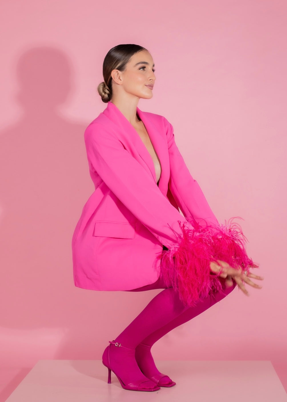 Pink blazer (feather)